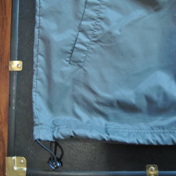 Large Vintage Nike Rain Jacket with Hideaway Hoodie Gray Red - Picture 11 of 14